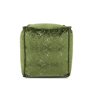 Allan Andrews Square Pouf Pasini Emerald