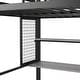 preview thumbnail 23 of 22, Full Size Metal Loft Bed with Wardrobe, Built-in Wood Tabletop Desk, Storage Shelves and Storage Stairs for Bedroom