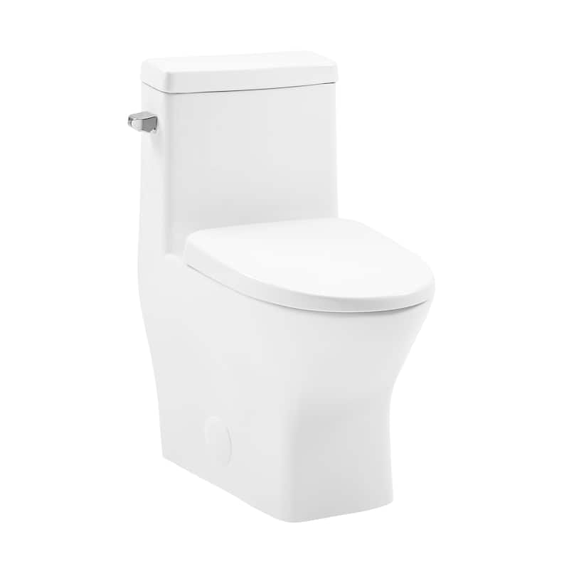 Sublime Ii One-Piece Round Toilet With Left Side Flush, 10" Rough-In 1.28 Gpf - 13.98" x 28.74" 24.02"