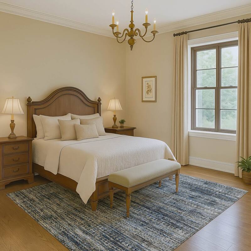 Premium Washable Super Soft Ombre Stripes Mayfield Rug