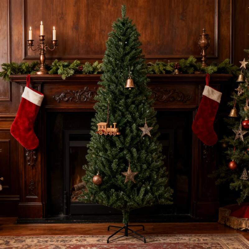 Xmas Tree,Artificial Christmas Tree,with Realistic Branch Tips for Indoor, Home, Holiday - Green - Green