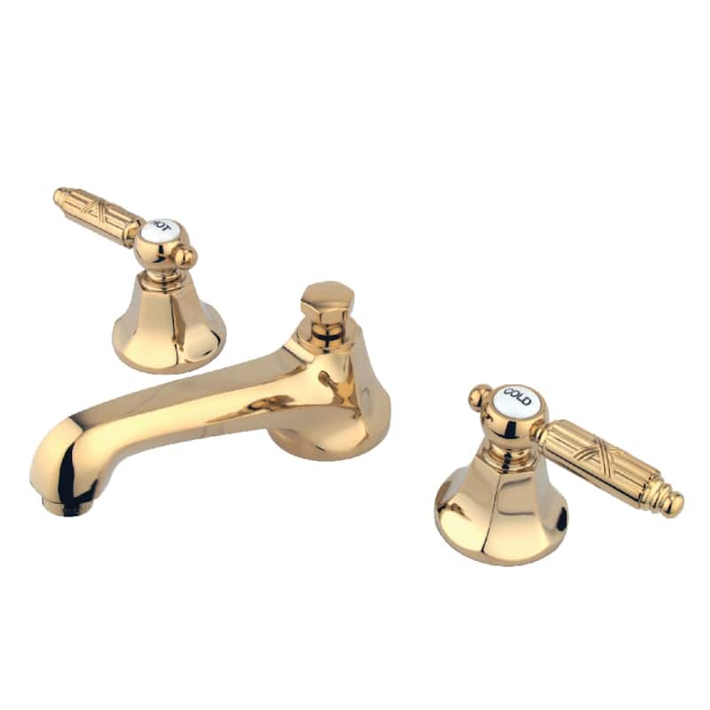 Georgian 8 in. Widespread Bathroom Faucet - Polished Brass