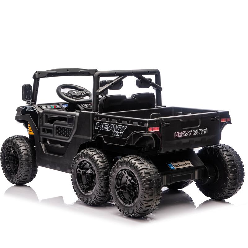 24V 400W Kids Ride On Six-wheel Electric Dump Truck W/ PC 2.4G, 4WD Super Performance, Six-wheel Suspension, Bluetooth