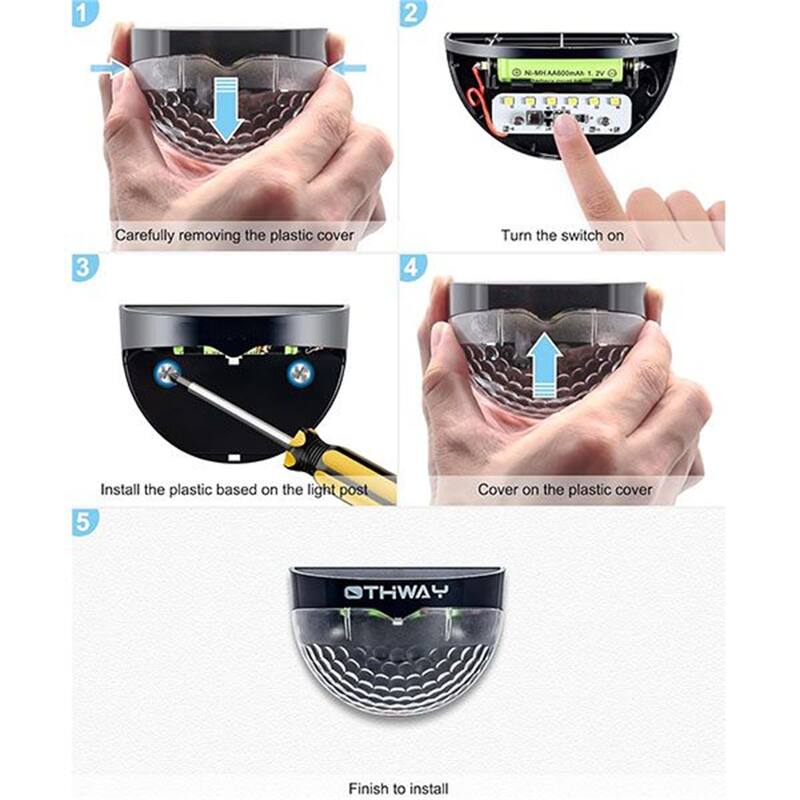 6 Pack Solar Powered Outdoor Lights