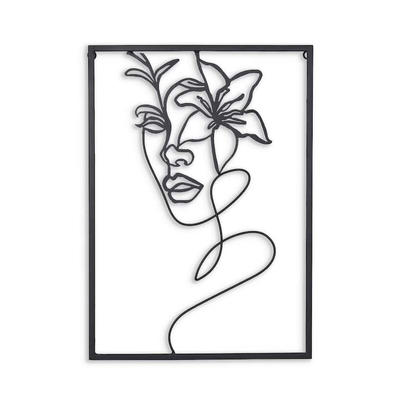 Haven & Holly, Floral Metal Wall Decor
