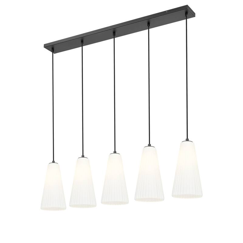 Z-Lite 3043P7-5L Farrell 5 Light 42" Wide Linear Chandelier