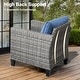 preview thumbnail 20 of 82, OVIOS 5-Piece Outdoor Wicker Patio Conversation Set