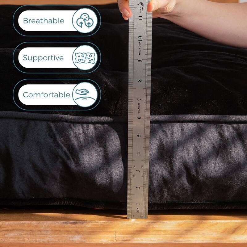 6-inch Thick Velvet Futon Mattress, Full Size