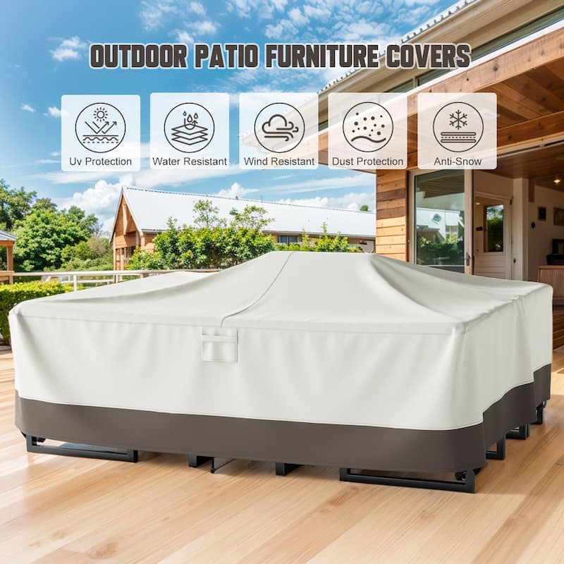 None Durable Outdoor Furniture Cover 600D Oxford Fabric