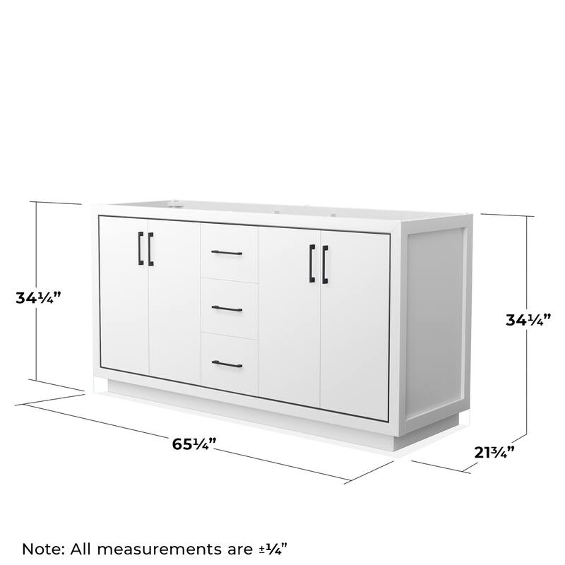 Wyndham Collection WCF1111-66D-CX-M58 Icon 66" Double Free Standing