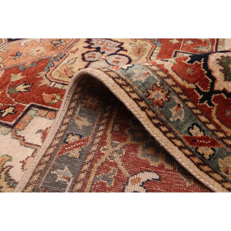 ECARPETGALLERY Hand-knotted Jules Sultane Ivory Wool Rug - 8'11 x 12'0