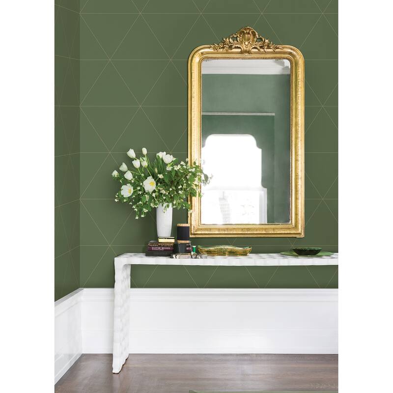 A-Street Prints Twilight Moss Geometric Wallpaper