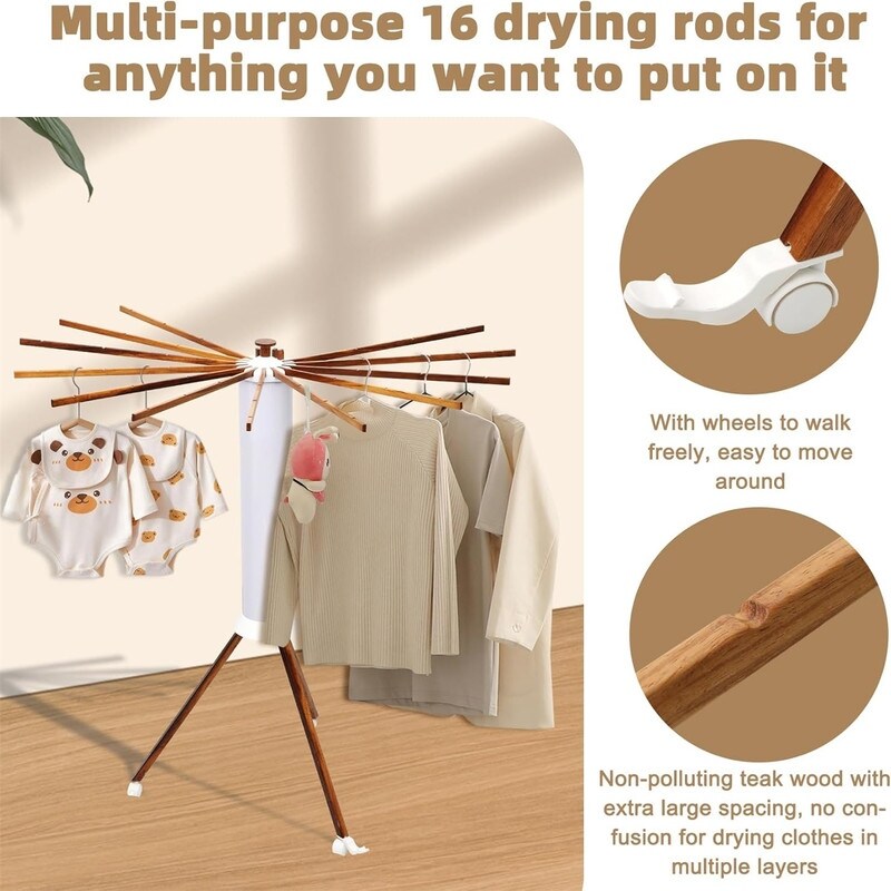 Drying Rack Tendedero Ropa Easy Tendedero De Ropa Plegable Portatil Para  Interior Colgador