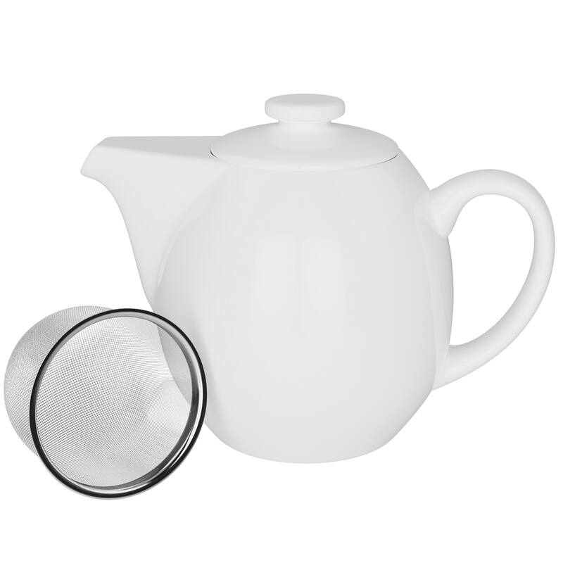 Omniware Teaz 3-4 Cup Teapot with Infuser - 24 oz - White