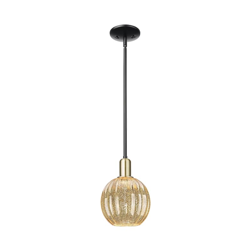 Innovations Lighting Downtown Urban - Preston - 1 Light 7" Globe Shade Stem Hung Mini Pendant