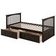 preview thumbnail 41 of 43, Twin over Twin Bunk Bed with 2 Drawers & Convertible Design
