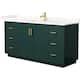 Option Green / Giotto Quartz Top / Brushed Gold Hardware