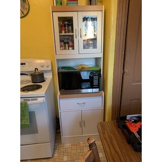 Shop Hodedah Kitchen China Cabinet Ships To Canada Overstock