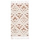 preview thumbnail 116 of 157, SAFAVIEH Moroccan Tassel Shag Kobi 2-inch Thick Rug 2'3" x 4' - Ivory/Brick Rust