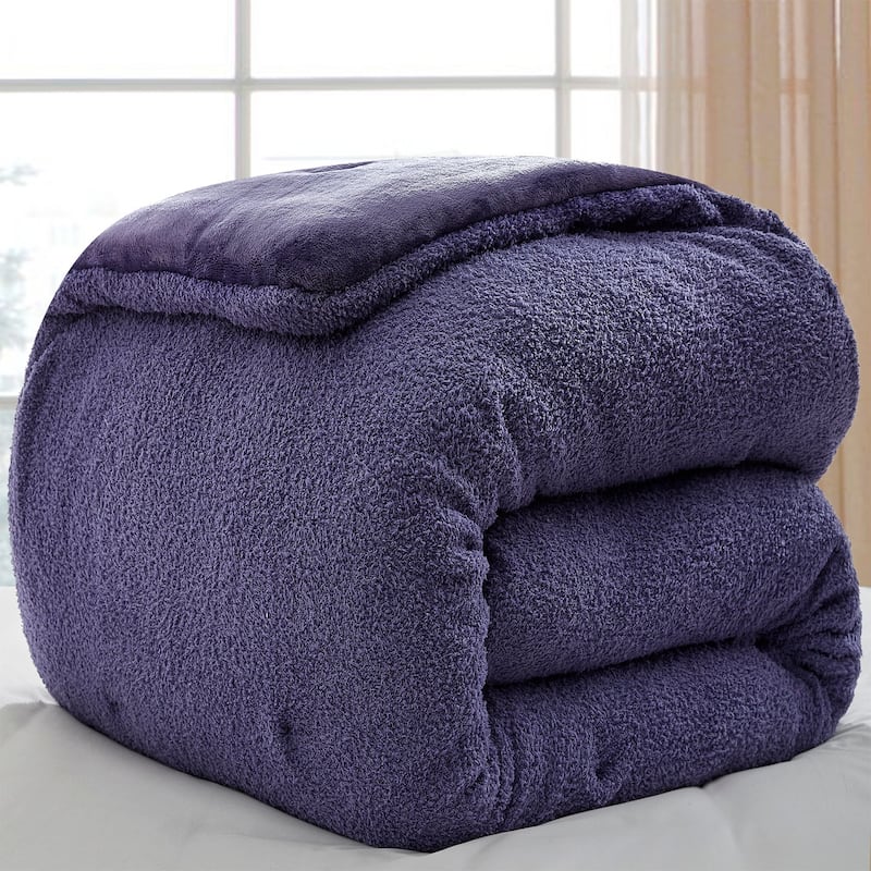 Cardigan Knit - Coma Inducer® Oversized Comforter Set - Blueberry Purple