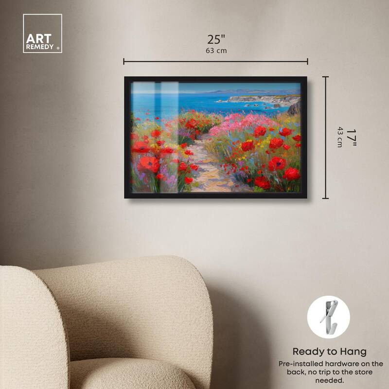 Ocean View Bloom I Shadowbox by Art Remedy