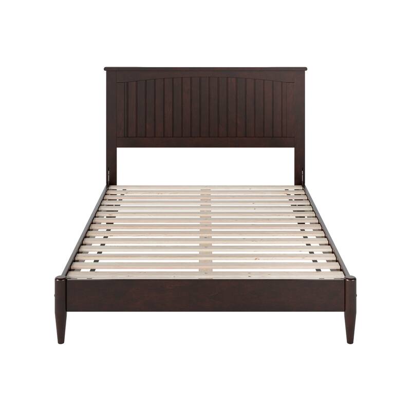 Naples Full Solid Wood Low Profile Platform Bed in Espresso