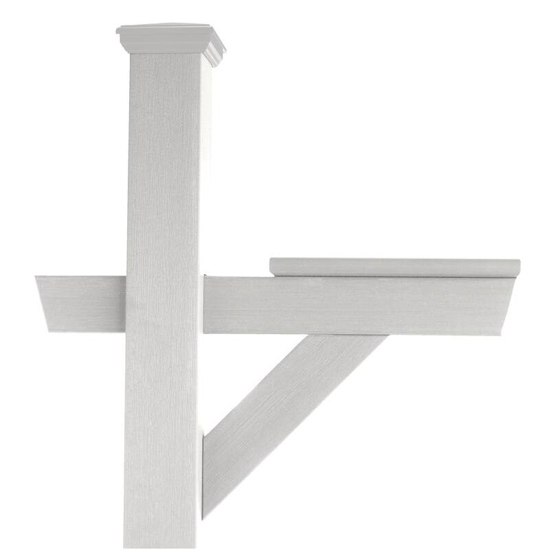HIGHWOOD Eco-friendly Hazleton Mailbox Post - White