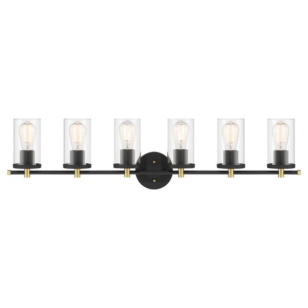 パリコレクション Decatur 6-light Vanity Bathroom Gold Black/ Farmhouse Modern その他