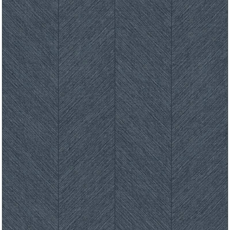 A-Street Prints Kallam Indigo Chevron Wallpaper
