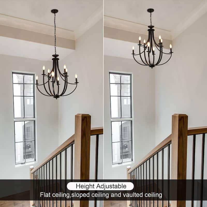 8-light Dimmable Chandelier