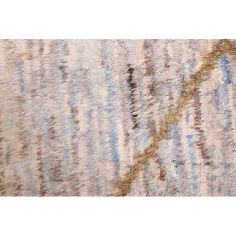 ECARPETGALLERY Hand-knotted Pak Finest Marrakesh Light Blue Wool Rug - 9'3 x 11'11