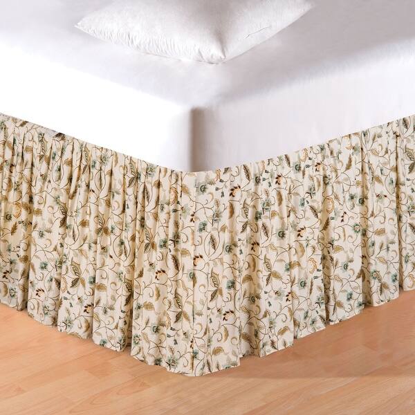 slide 2 of 3, Amelia Bed Skirt Blue