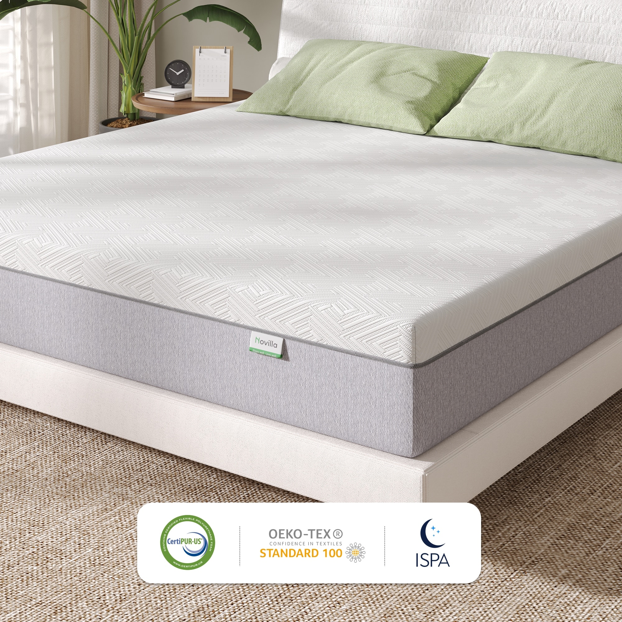 Novilla 10-inch Medium Firm Cool Gel Memory Foam Mattress in a Box