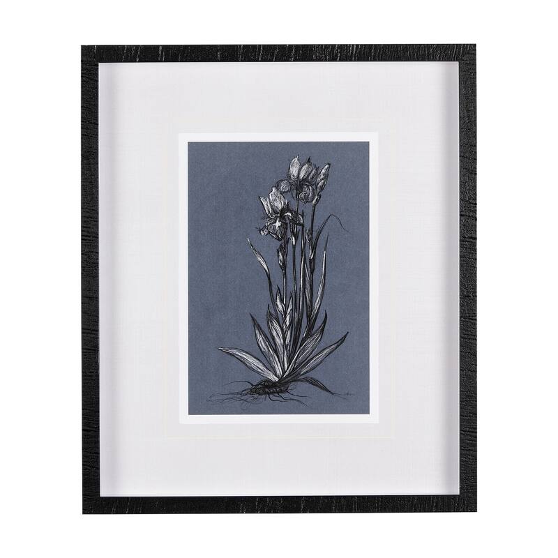 Botanical Sketches IV (Blue) Framed Art Print