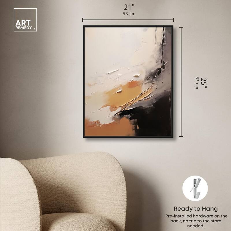 Baked Clay I Canvas by Art Remedy