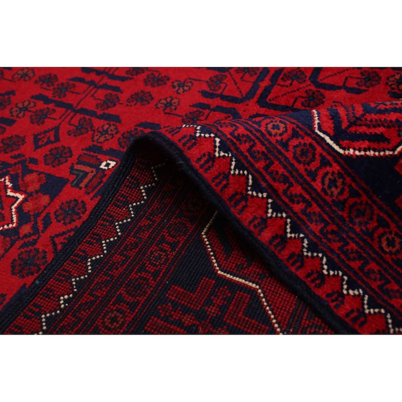 ECARPETGALLERY Hand-knotted Finest Khal Mohammadi Red Wool Rug - 6'7 x 9'7