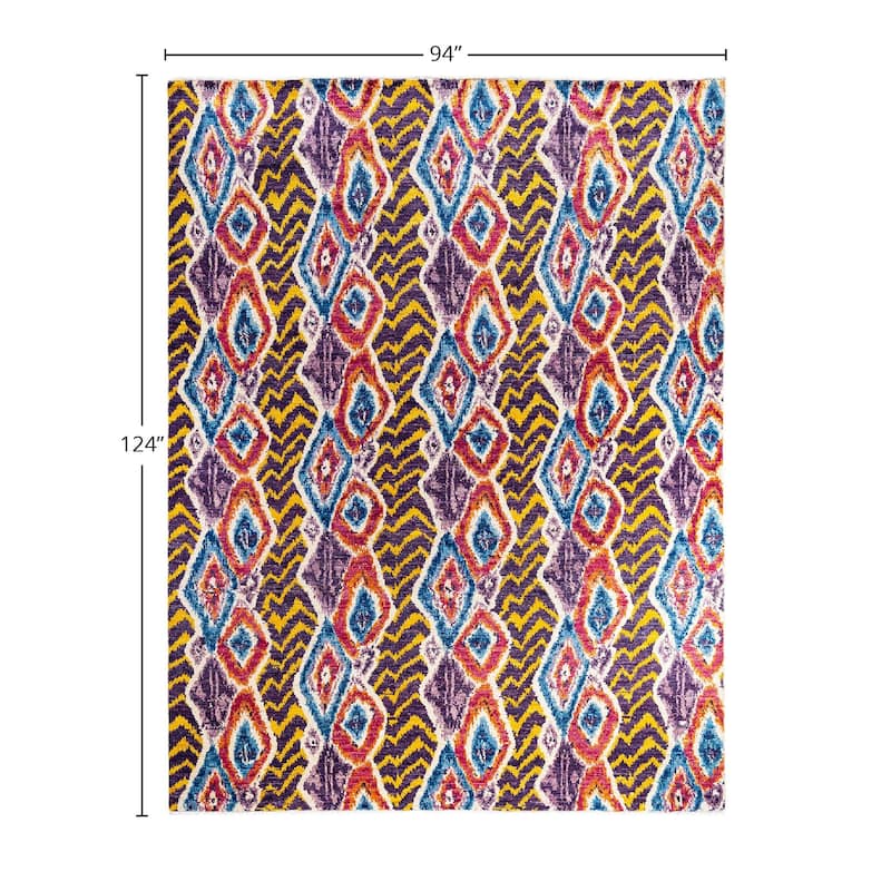 Contemporary Overdyed Wool Hand Knotted Area Rug - 7' 10" x 10' 4"