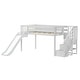 preview thumbnail 55 of 62, Max and Lily Classic Twin Low Loft with Stairs, Easy Slide and Curtain