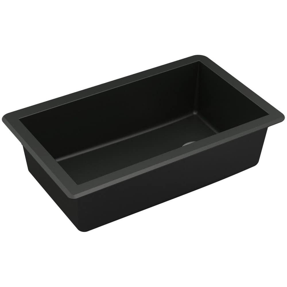 Karran USA QU-670 Undermount Quartz/Granite 32" Single Bowl Kitchen
