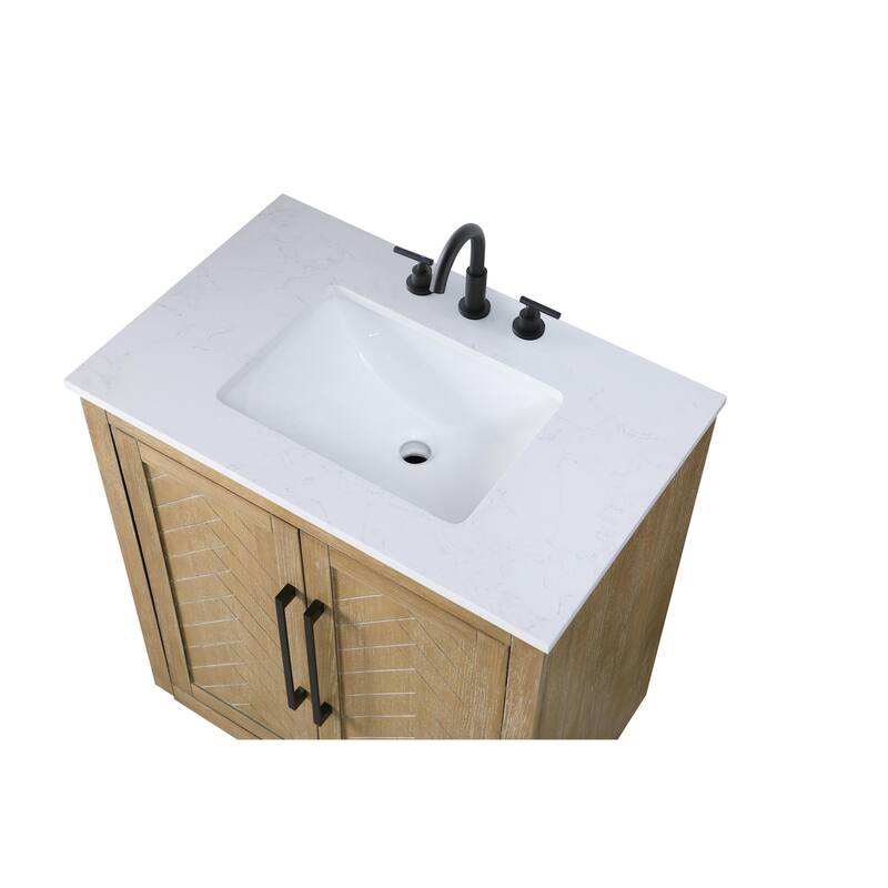 Elegant Lighting VF29030 Chase 30" Free Standing Single Basin Vanity