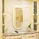 preview thumbnail 25 of 85, Gold Aluminium Alloy Frame Illuminated LED Bathroom Mirror