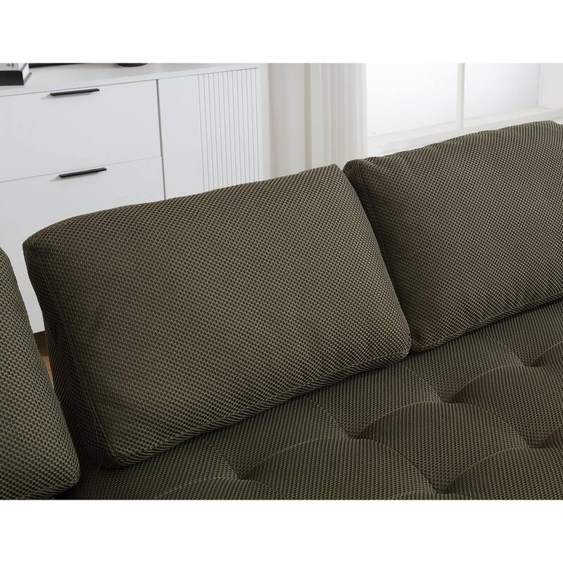 146" Modular Sectional Sofa, Oversized U Shaped with Chaise, Deep Seat Comfy Fabric Cloud Couch for Living Room
