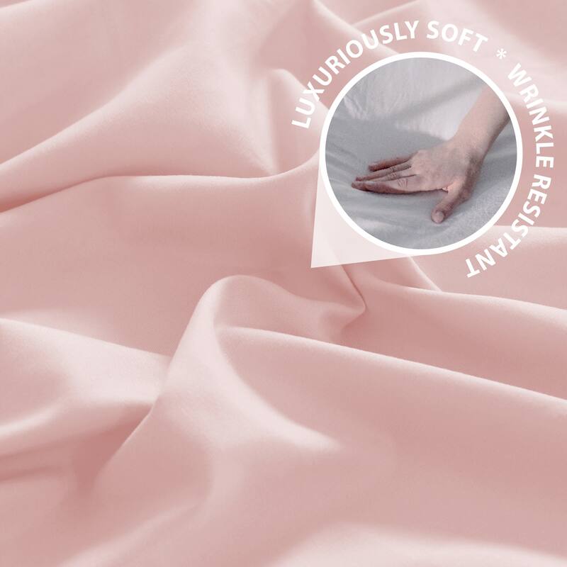 Swift Home Double Brushed Ultra Soft Microfiber Sheets 4-Piece Sheet Set Bedding Set - Assorted Colors