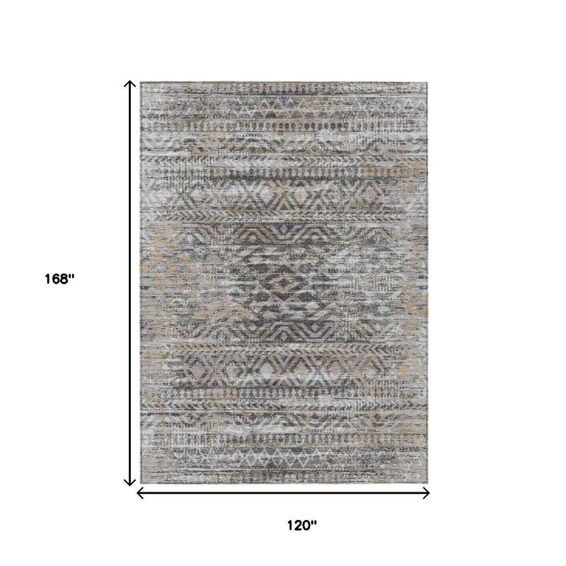 HomeRoots Moroccan Transitional Rectangle Outdoor Rug