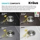 preview thumbnail 50 of 146, KRAUS Bellucci Workstation Topmount Drop-in Granite Kitchen Sink