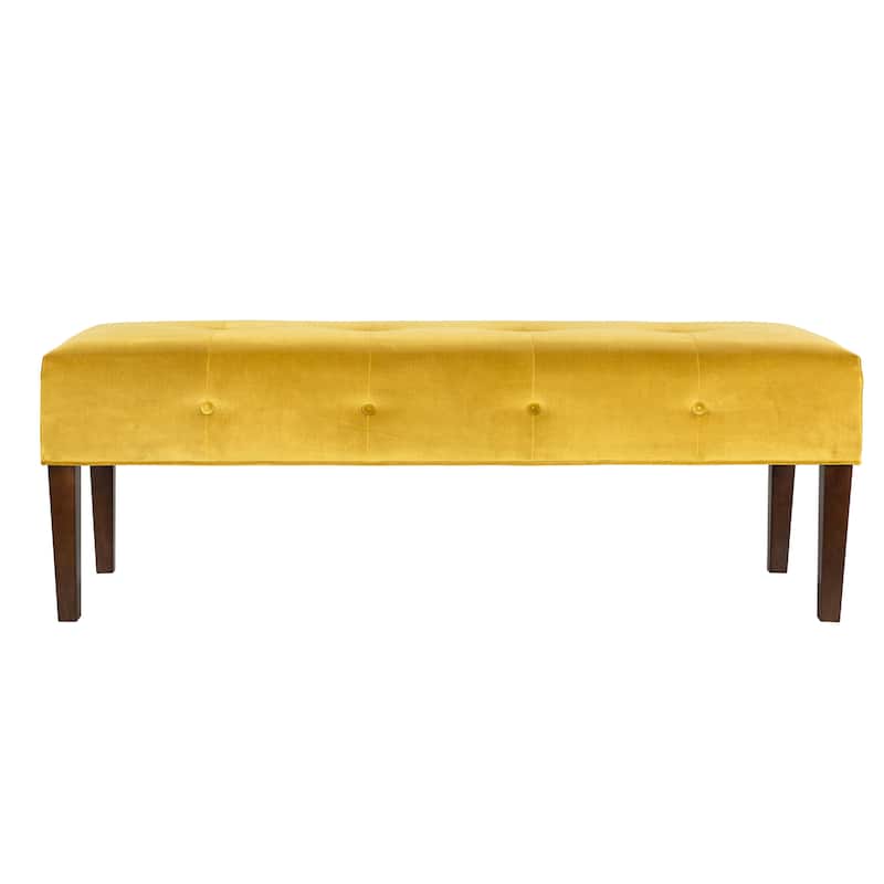 Lauren Transtional Tufted Upholstered Indoor Living Room Bench