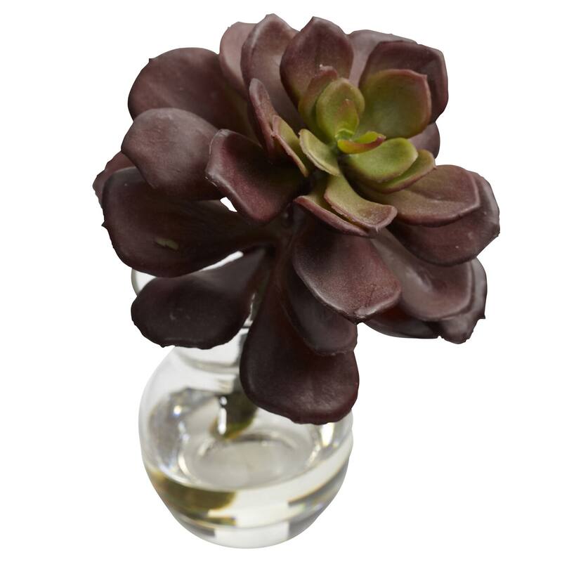 Succulent Arrangements Set of 3 - Decorative Faux Succulents in Vases - Home Office Decor - 6