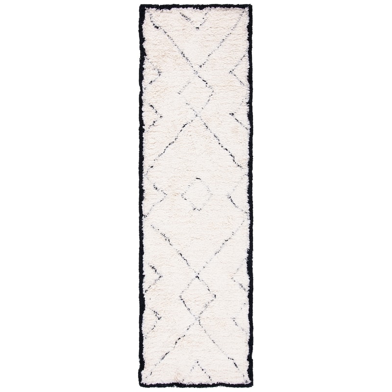 SAFAVIEH Handmade Casablanca Shag Mickaelle 1-inch Thick Wool Rug