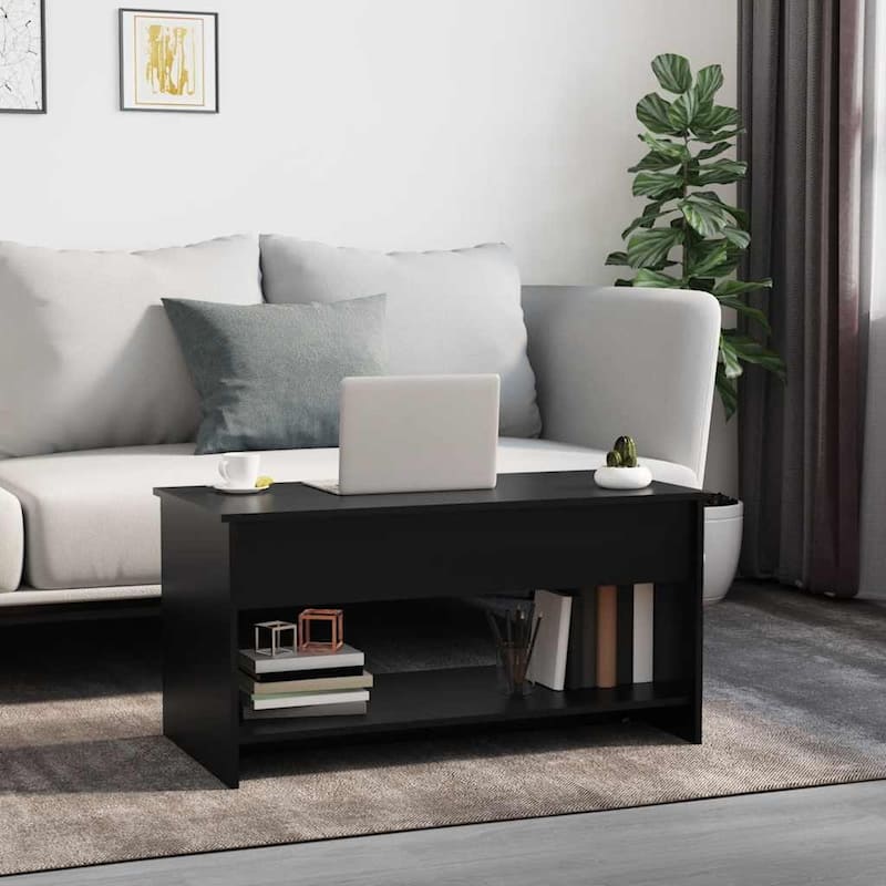 vidaXL Coffee Table Lift Top End Table Accent Side Sofa Table Engineered Wood - 40.2" x 19.7" x 20.7"
