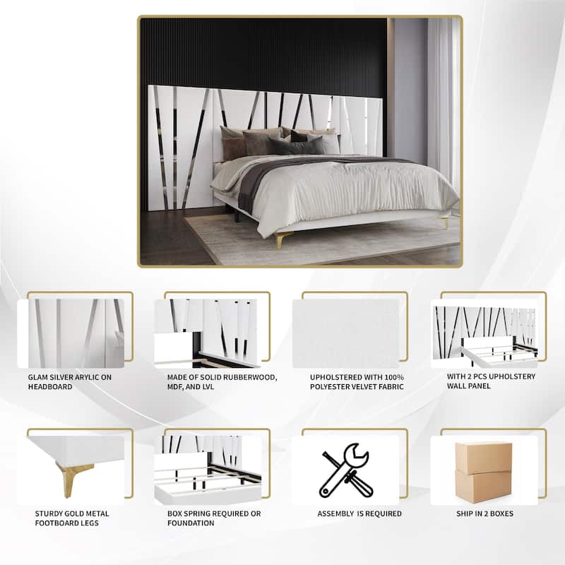CraftPorch Contemporary Luxury 4-piece Bedroom Set